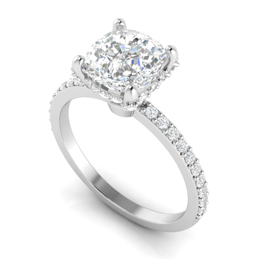 Engagement - Pave Undergallery Prongs