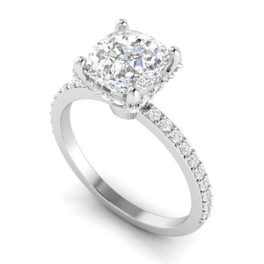 Engagement - Pave Undergallery Prongs
