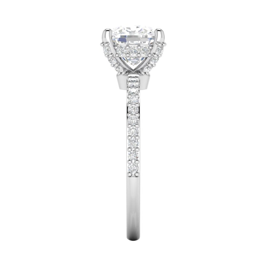 Engagement - Pave Undergallery Prongs