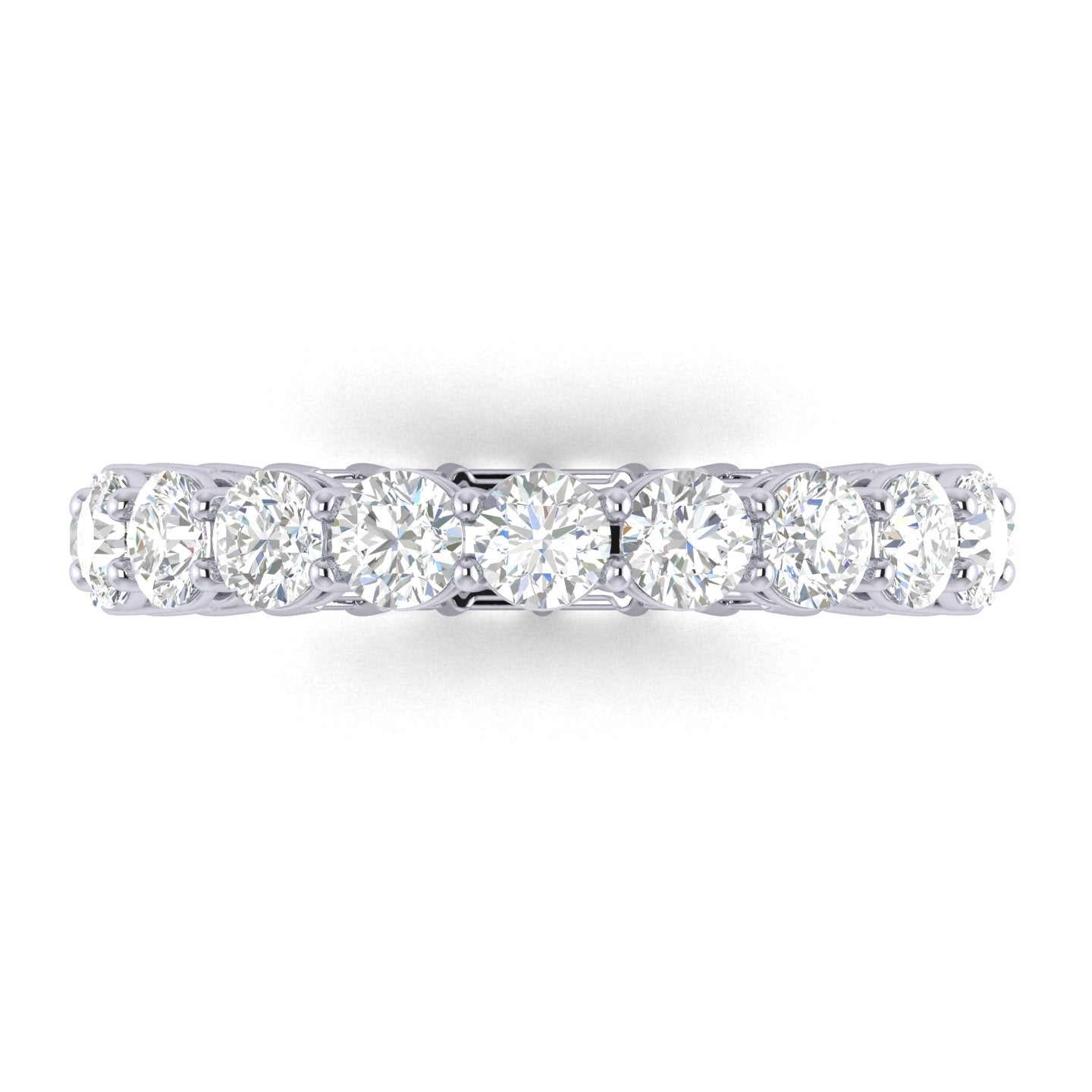 Eternity Ring - Emerald Cut/Round "Opposite"